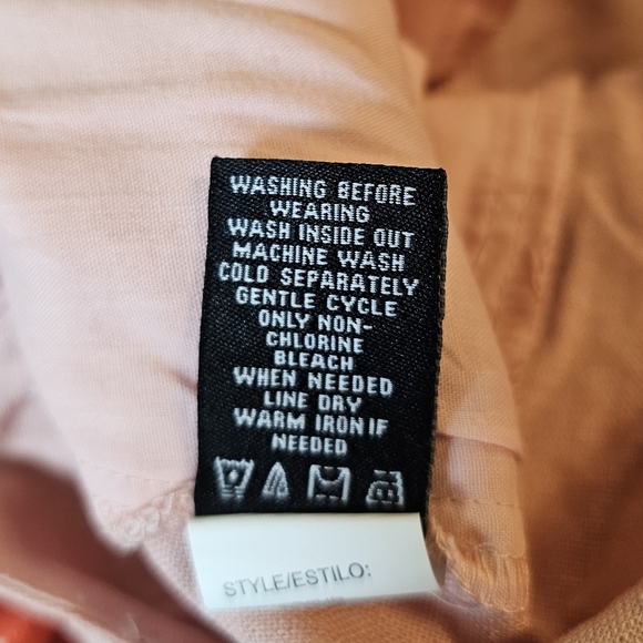 Violets & Roses Women's ESTILO Pleated Linen Blend Shorts Rose Tan Size 8/29 - Picture 6 of 8